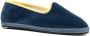 Scarosso x YOLO Seaside fluwelen slippers Blauw - Thumbnail 2