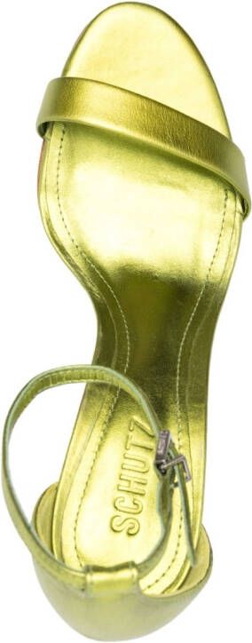 Schutz Metallic sandalen Groen