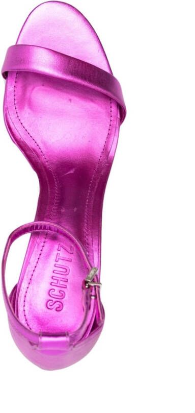 Schutz Metallic sandalen Roze