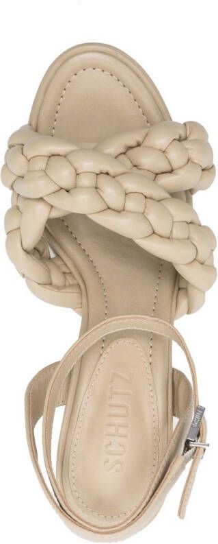 Schutz Sandalen met blokhak Beige
