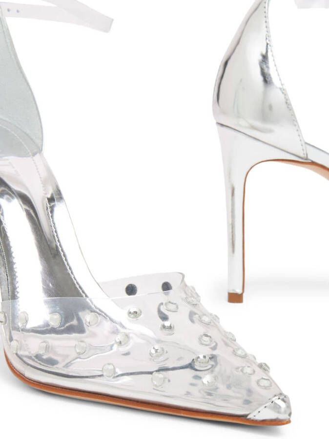 Schutz Pumps verfraaid met kristallen Grijs