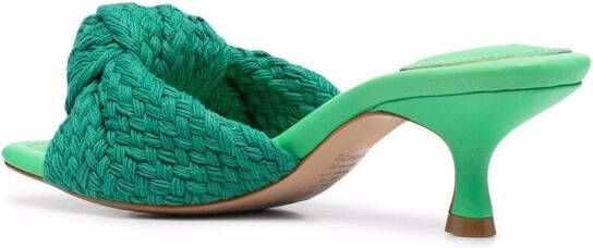 Schutz Sandalen met vierkante neus Groen
