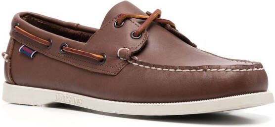 Sebago Bootschoenen met veterdetail Bruin