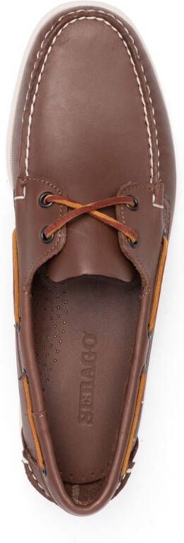 Sebago Bootschoenen met veterdetail Bruin