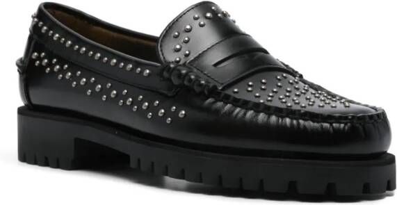 Sebago Dan Lug loafers met studs Zwart