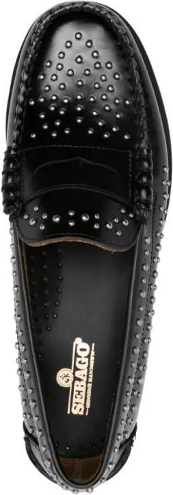 Sebago Dan Lug loafers met studs Zwart