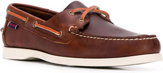 Sebago Dockside Portland leren bootschoenen Bruin