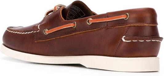 Sebago Dockside Portland leren bootschoenen Bruin