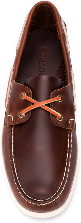 Sebago Dockside Portland leren bootschoenen Bruin