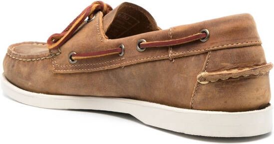 Sebago Leren bootschoenen Bruin