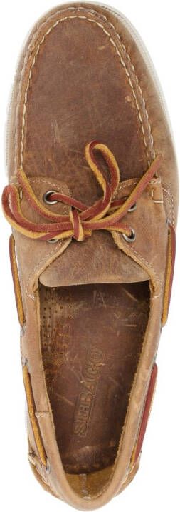 Sebago Leren bootschoenen Bruin