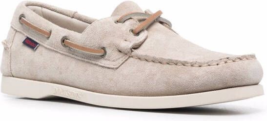 Sebago Loafers met veterdetail Beige