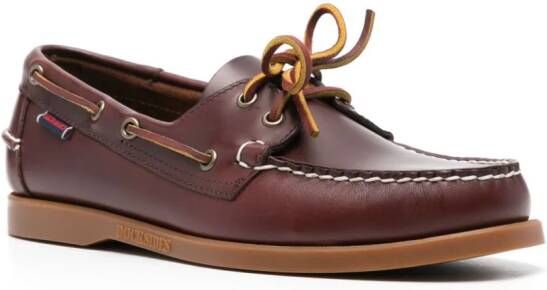 Sebago Leren bootschoenen Bruin
