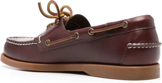 Sebago Leren bootschoenen Bruin