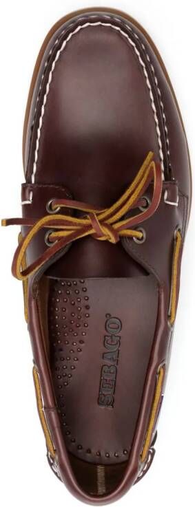 Sebago Leren bootschoenen Bruin