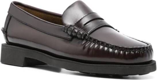 Sebago Leren loafers Rood