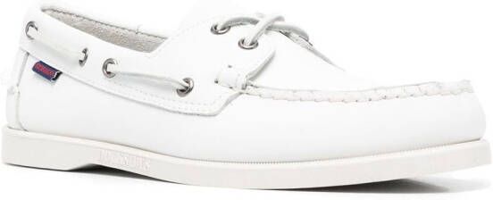 Sebago Portland leren bootschoenen Wit