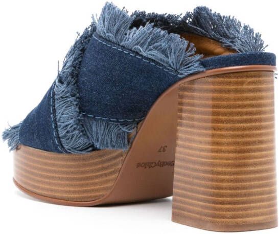 See by Chloé 100mm denim muiltjes Blauw