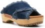 See by Chloé Denim 60mm sandalen met franje Blauw - Thumbnail 2
