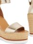 See by Chloé Glyn espadrille sleehakken Goud - Thumbnail 4