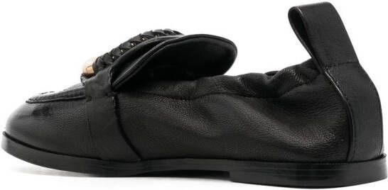 See by Chloé Hana loafers met ringdetail Zwart