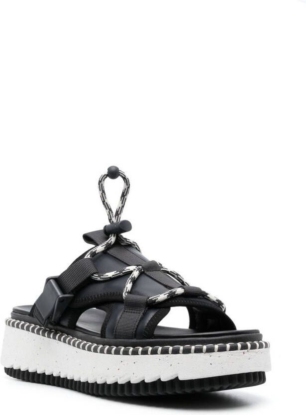 Chloé Lilli sandalen met plateauzool Zwart