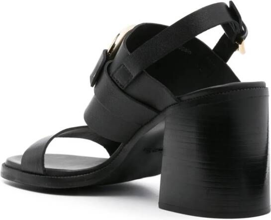 See by Chloé Leren slingback sandalen Zwart