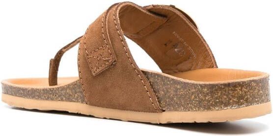 See by Chloé Slippers met logoplakkaat Beige