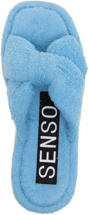 Senso Bubbles sandalen met badstof-effect Blauw