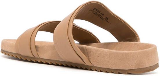 Senso Dahlia Fern leren slippers Bruin