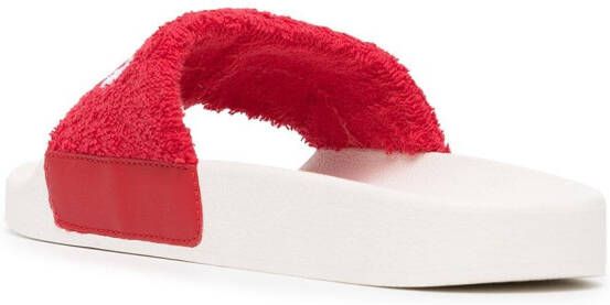 Senso Elly slippers met geborduurd logo Rood