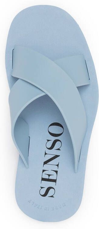 Senso Franky slippers met gekruiste bandjes Blauw