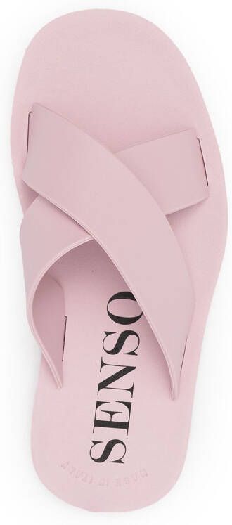 Senso Franky slippers met gekruiste bandjes Paars