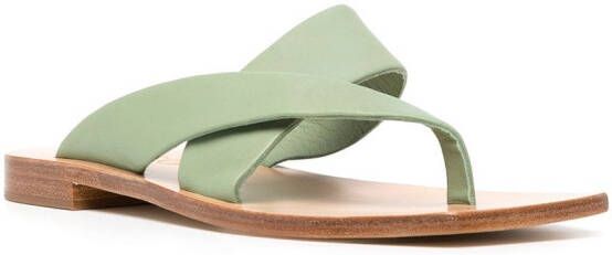 Senso Gretel I leren sandalen Groen