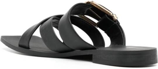 Senso Leren sandalen Zwart
