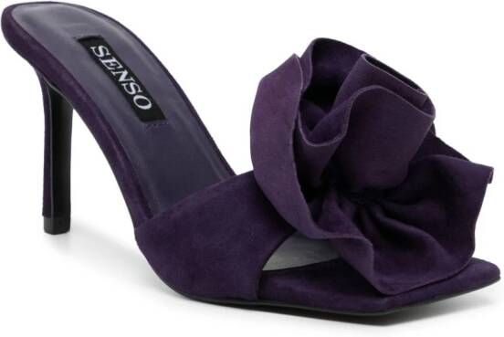 Senso 85 mm Harlow sandalen met bloemenpatch Paars
