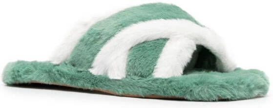 Senso Irah II slippers met kruisbandjes Groen