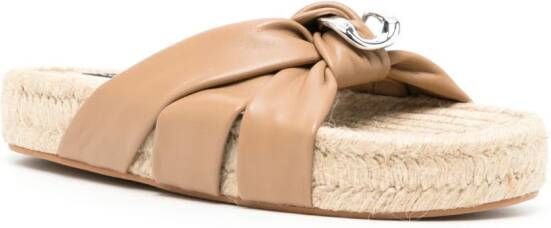 Senso Sandalen met gespdetail Bruin