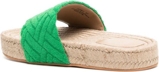 Senso Isobel espadrilles met open neus Groen