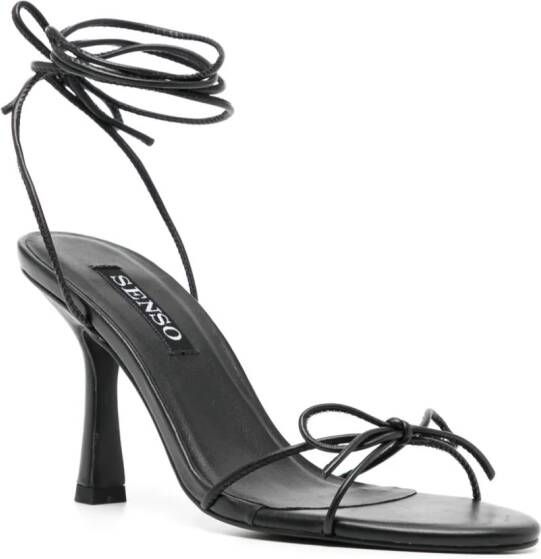 Senso Kalani leren sandalen Zwart