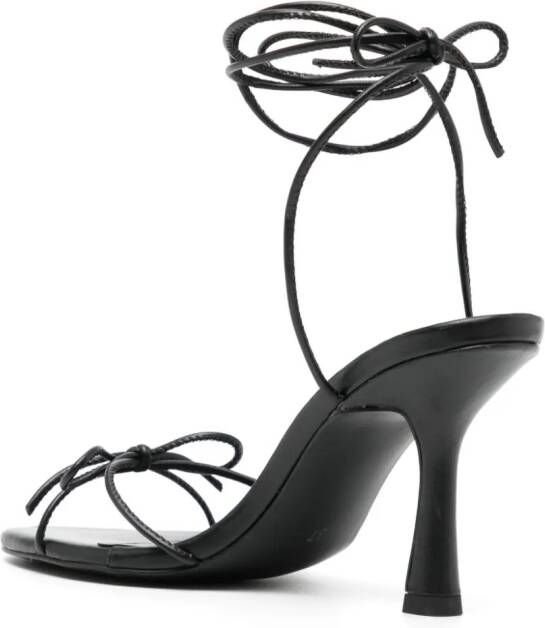 Senso Kalani leren sandalen Zwart