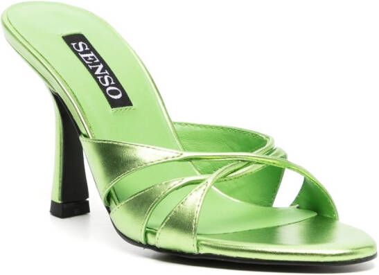 Senso Kashaya sandalen met open teen Groen