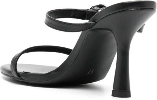 Senso 100 mm Kiana leren muiltjes Zwart
