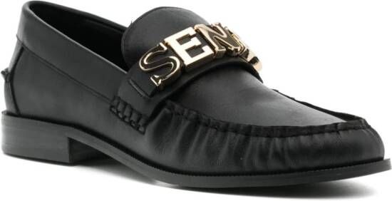 Senso Layla leren loafers Zwart