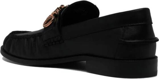 Senso Layla leren loafers Zwart