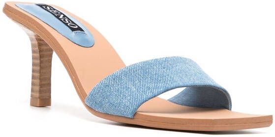 Senso Margot sandalen met denim bandje Blauw