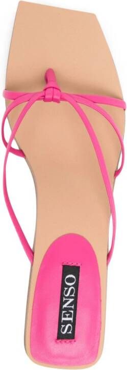 Senso Maria 80mm leren sandalen Roze