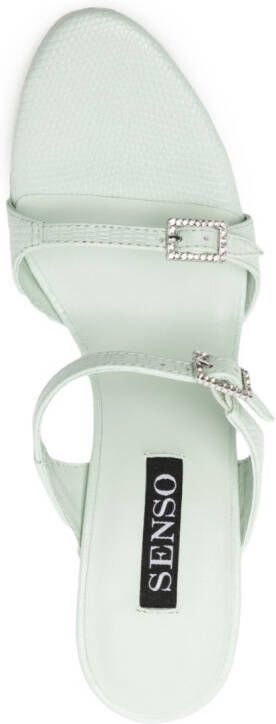 Senso Mora sandalen met open neus Groen