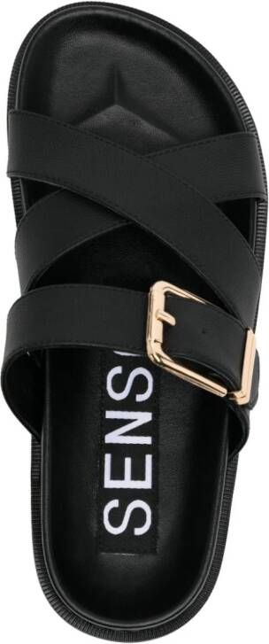 Senso Nia I leren sandalen Zwart