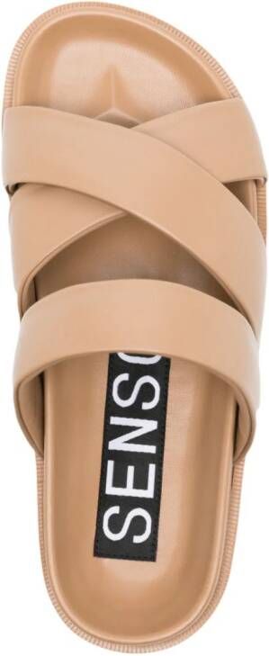 Senso Nico sandalen met gekruiste bandjes Bruin